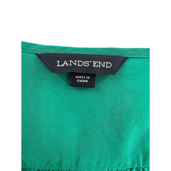 Lands End Blouse Top Womens Sz 4‎ Quiet Luxury Old Money Capsule Career Corpcore - Picture 5 of 8